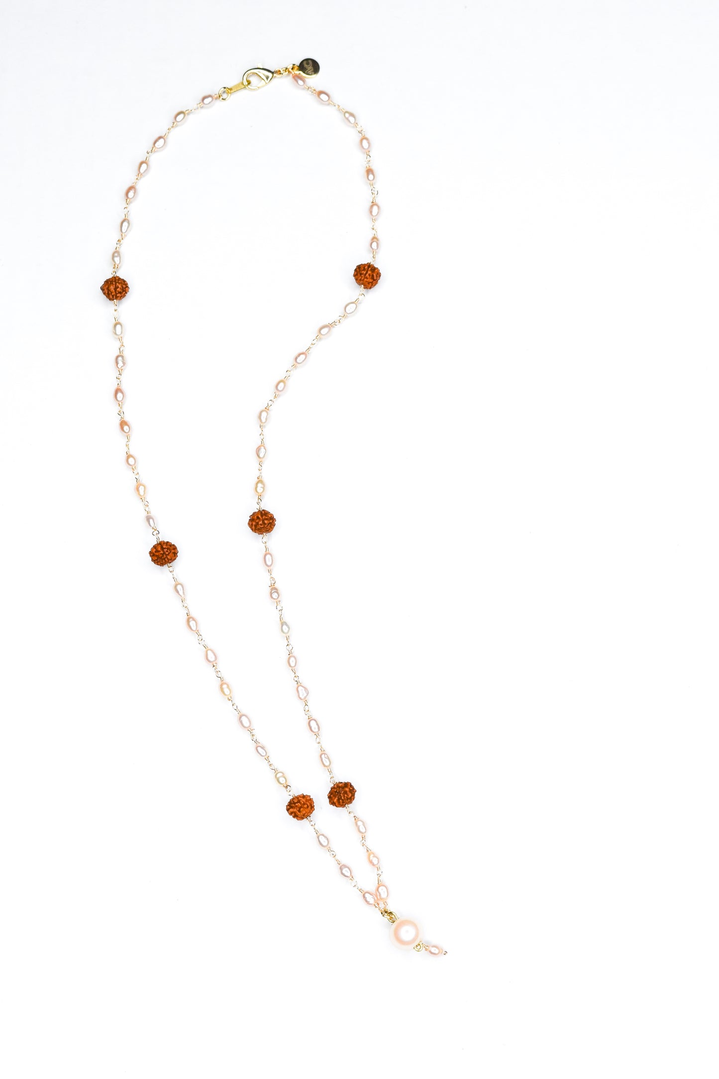 CLAIREROSE_RUDRAKSA_PEARLNECKLACE by Ayiti Cherie