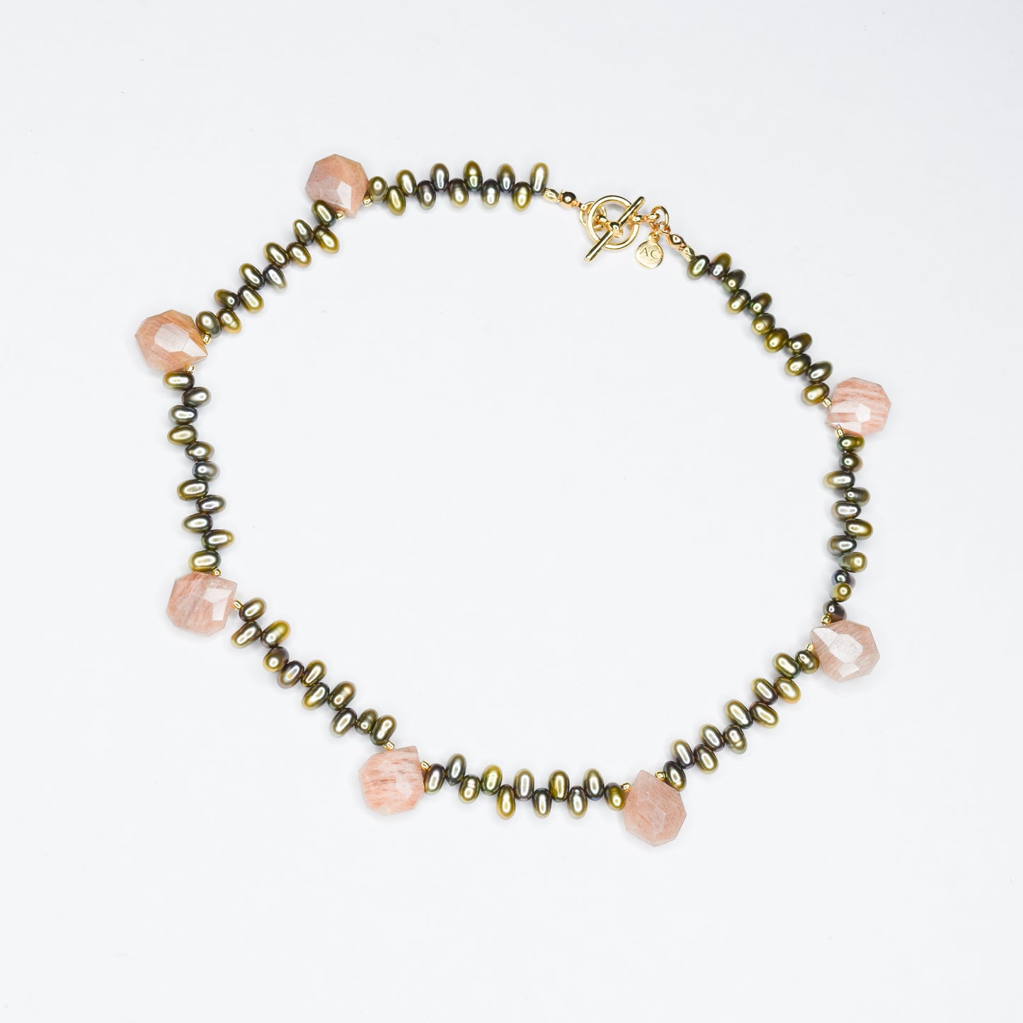 LIMOSE_PEARL_PINKMOONSTONENECKLACE by Ayiti Cherie