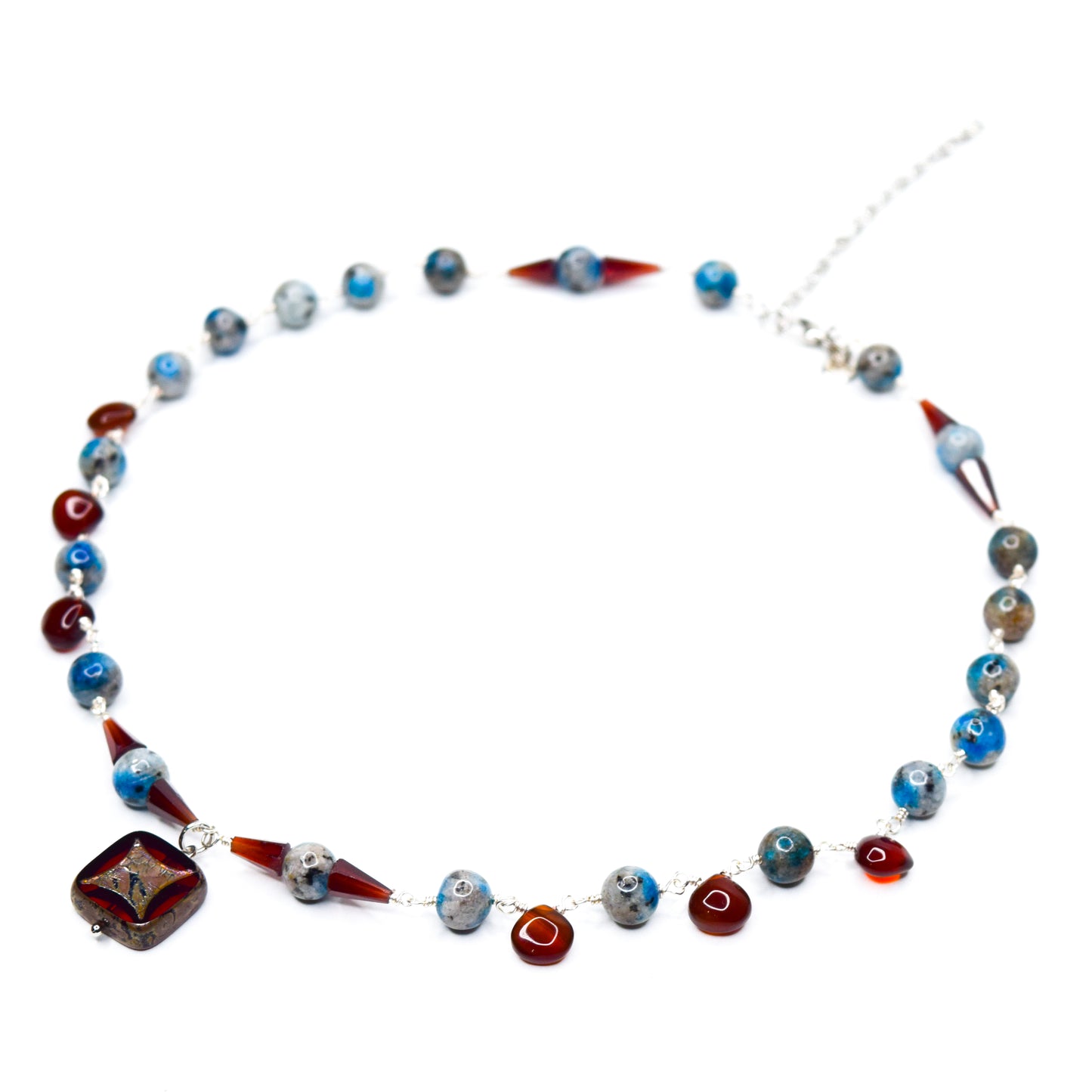 BLEUETTE_K12_GARNET NECKLACE BY AYITICHERIE