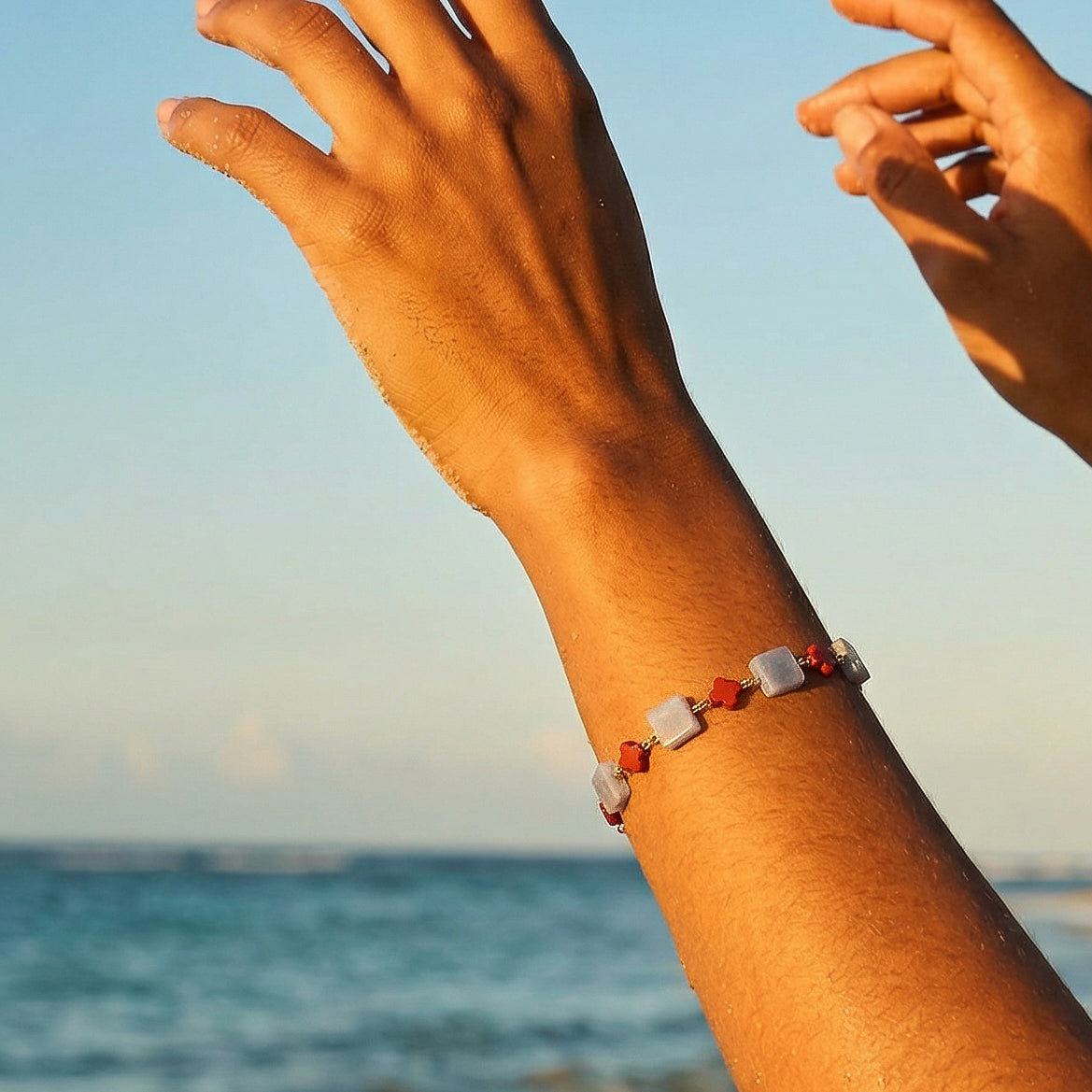 CASSIANA_ANGELITE_REDJASPERBRACELET by Ayiti Cherie