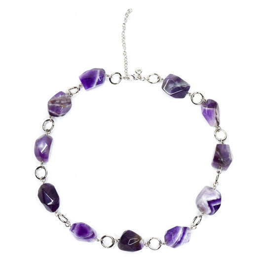 CELDIEU AMETHYST NECKLACE BY AYITI CHERIE