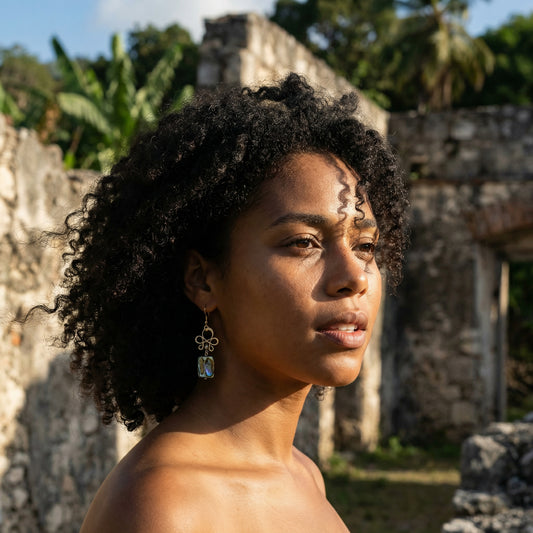 CLAUMENE_ABALONEEARRINGS by Ayiti Cherie