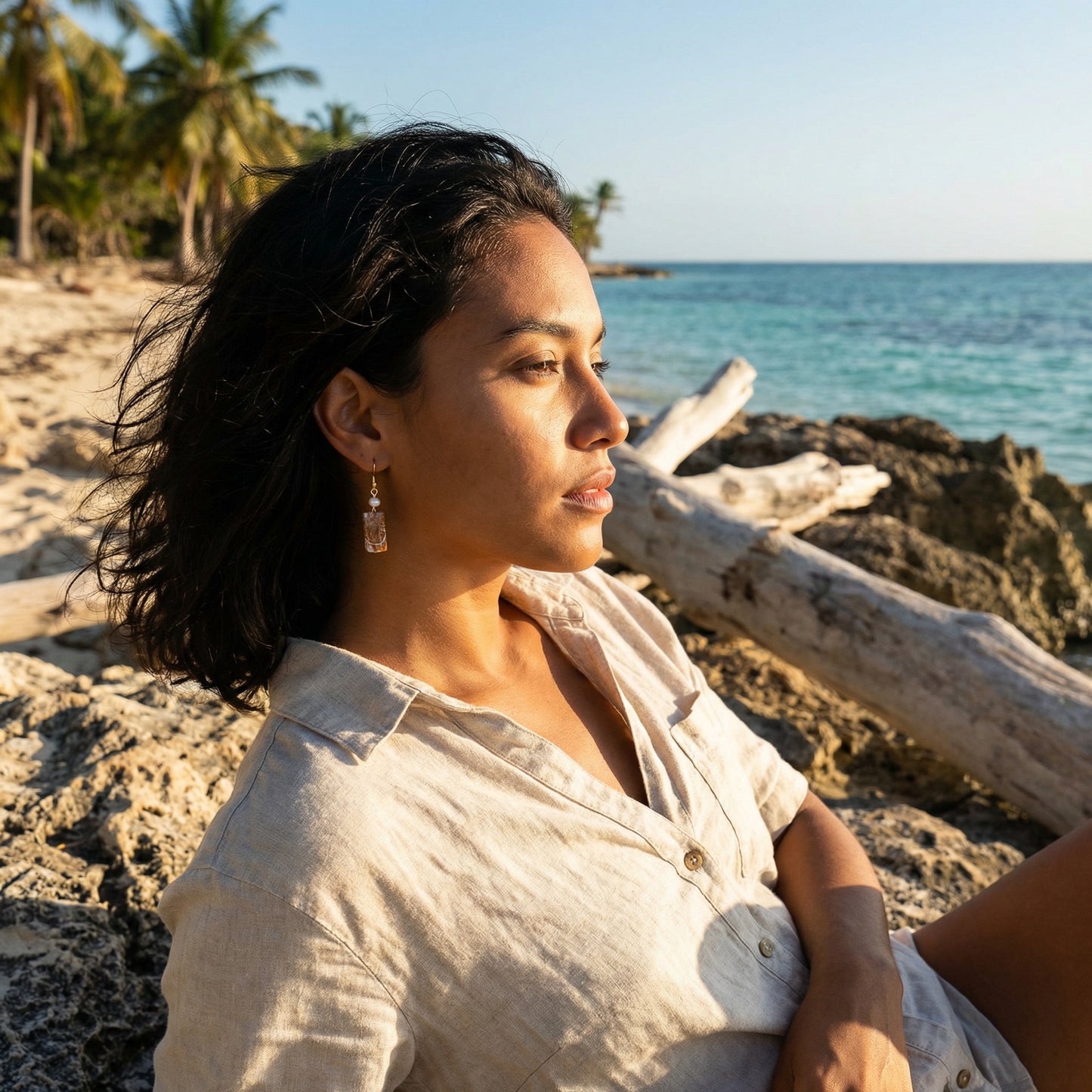 Chedeline_Jasper_Freshwater Pearl Earrings by Ayiti Cherie-