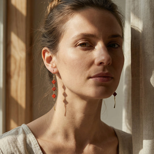 DIEUNITAREDJASPEREARRINGS by Ayiti Cherie