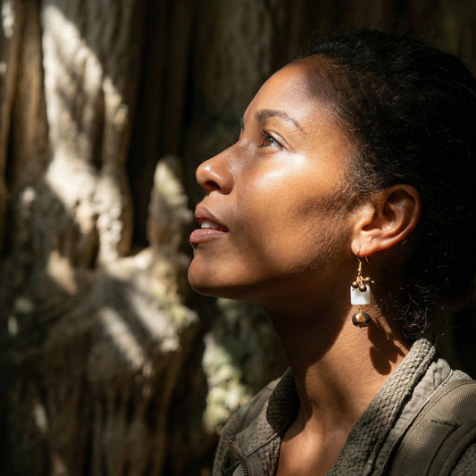 DJOULINE_MOTHER-OF-PEARL_PEARLEARRINGS By Ayiti Cherie