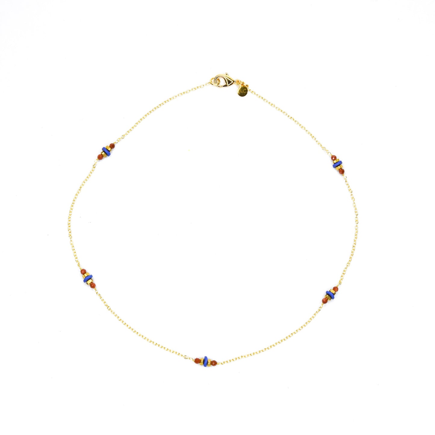 DOUSLINE_HEMATITE_GOLDSTONE_METALNECKLACEBYAYITICHERIE
