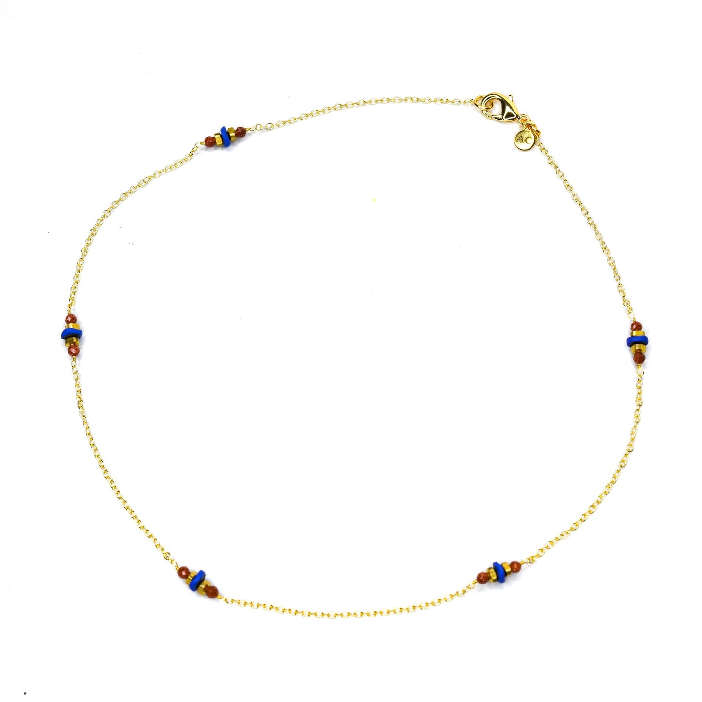 DOUSLINE_HEMATITE_GOLDSTONE_METALNECKLACEBYAYITICHERIE