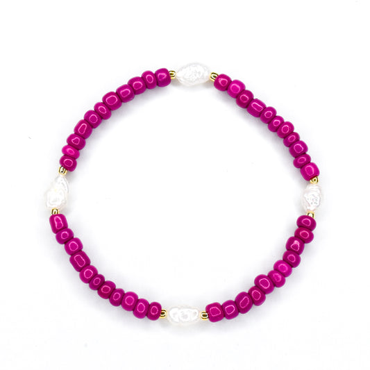 Sylvie Bracelet (Fucshia)