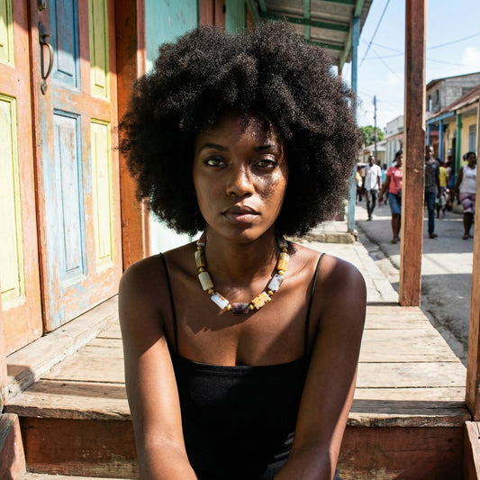 ESLINE_AGATE_TIGERSEYENECKLACE by Ayiti Cherie