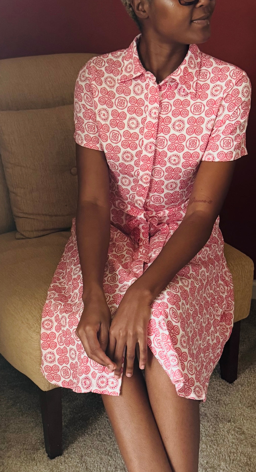 Evelyn Dress In Voodoo Tile by Ayiti Cherie