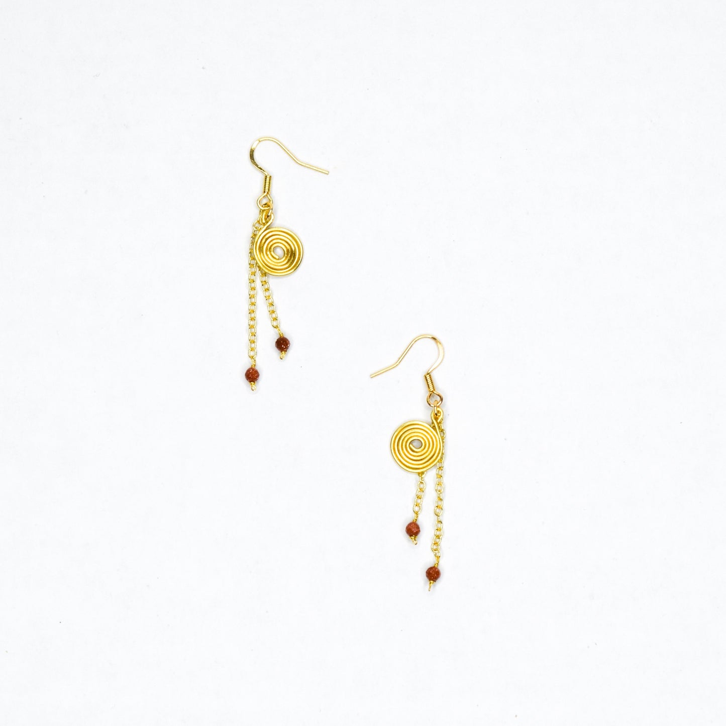 GAELLEGOLDANDGOLDSTONEEARRINGSBYAYITICHERIE