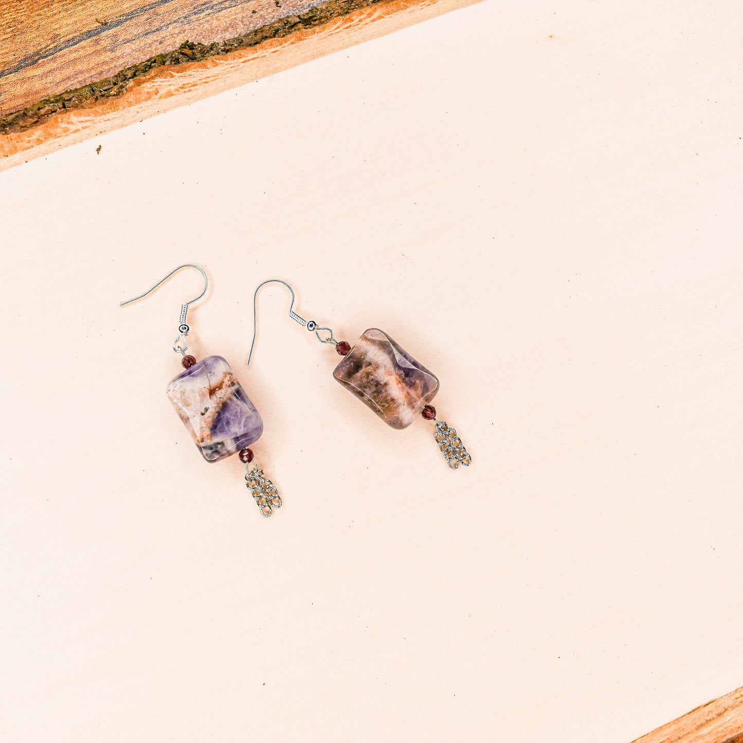 Handcrafted with Amethyst beads for elegant, refined style by Ayiti Chérie. Haitian-inspired, lifestyle brand