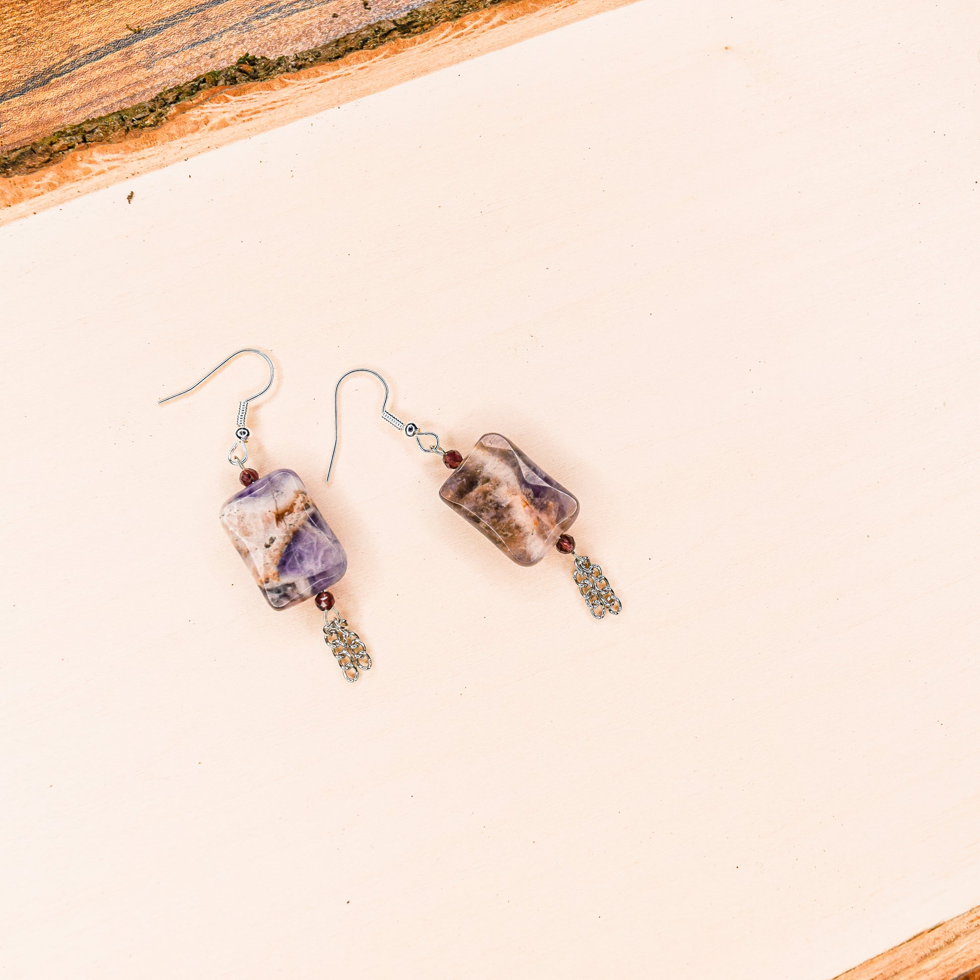 Handcrafted with Amethyst beads for elegant, refined style by Ayiti Chérie. Haitian-inspired, lifestyle brand