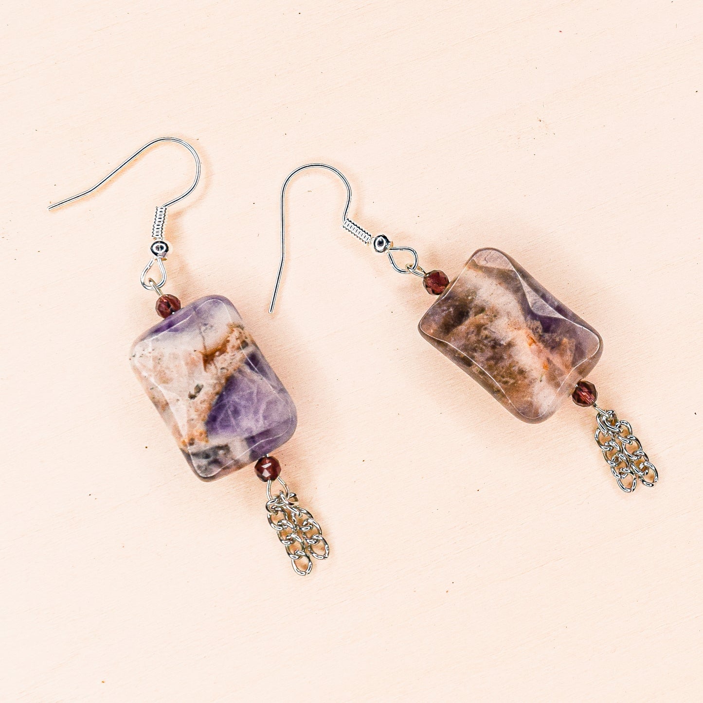 Handcrafted with Amethyst beads for elegant, refined style by Ayiti Chérie. Haitian-inspired, lifestyle brand