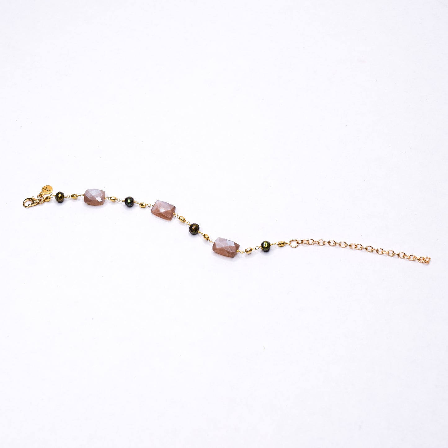 KATTIA CHALCEDONY_PYRITE BRACELET BY AYITI CHERIE