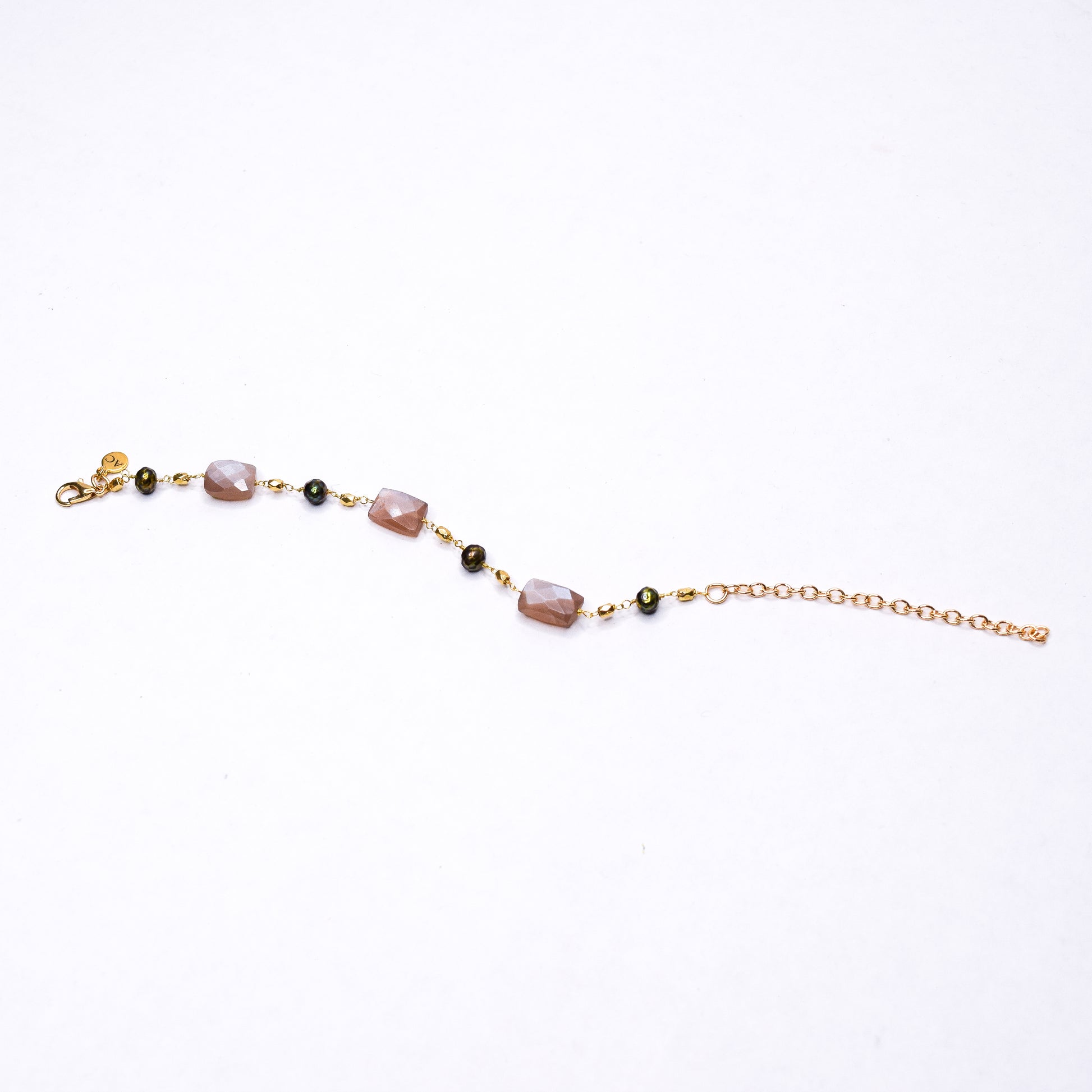 KATTIA CHALCEDONY_PYRITE BRACELET BY AYITI CHERIE