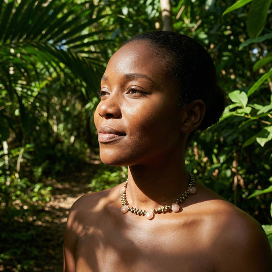 LIMOSE_PEARL_PINKMOONSTONENECKLACE by Ayiti Cherie