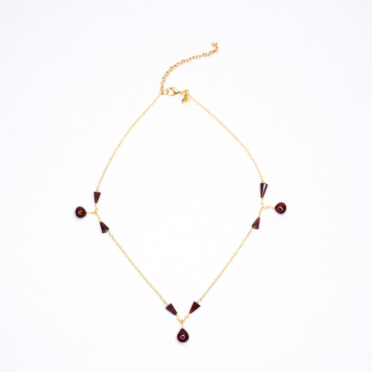 MARGALIE GARNET_GOLD NECKLACE BY AYITI CHERIE-2

