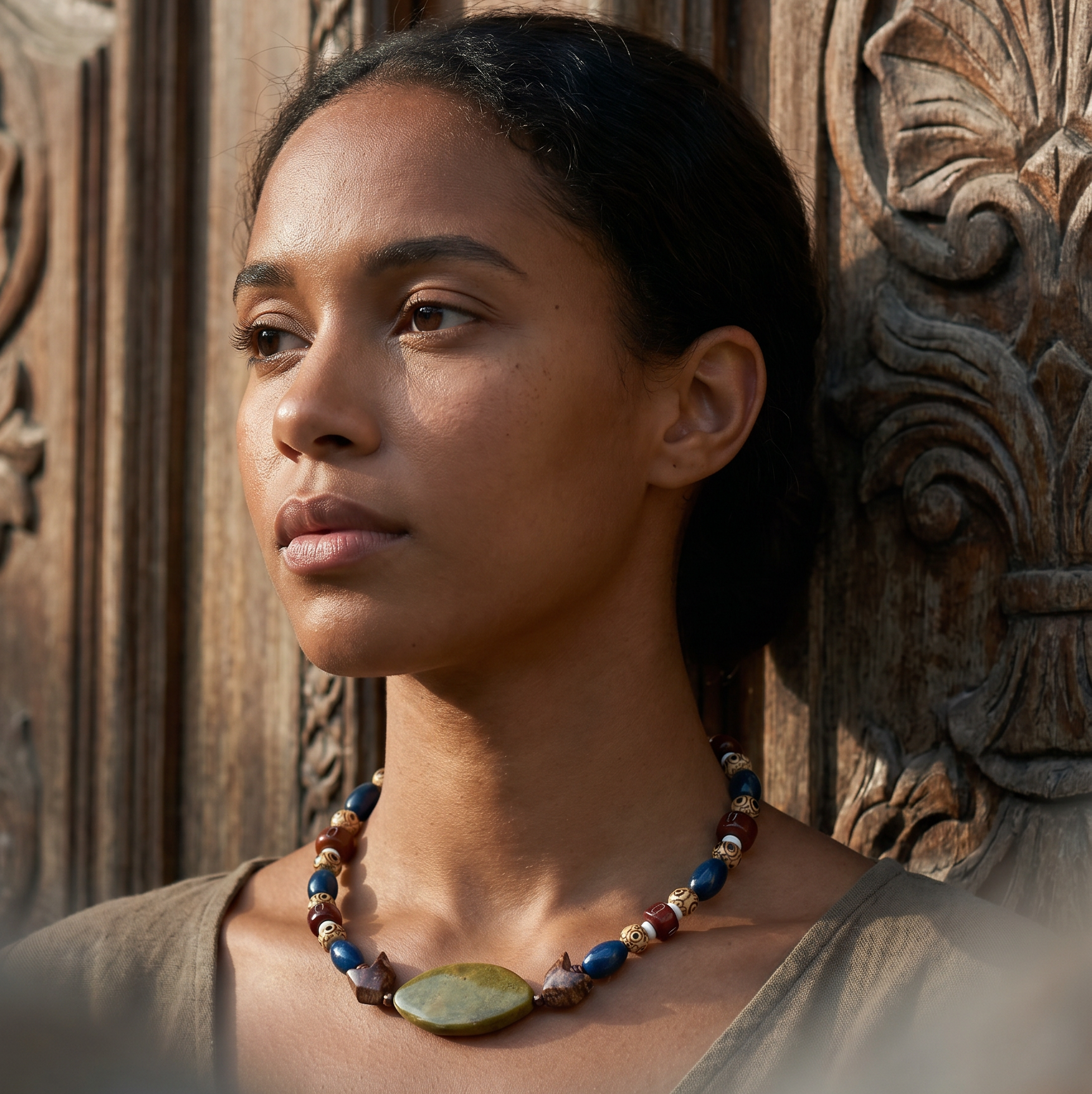 MELINE_JADE_TIBETANBEADS_SHELL_JASPERNECKLACEBYAYITICHERIE-9
