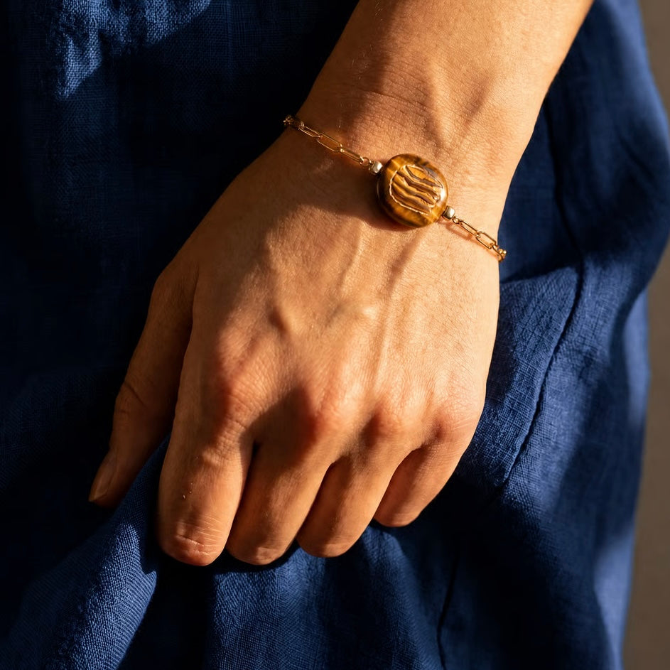 MICHAELLE CERAMIC PENDANT BRACELET BY AYITI CHERIE
