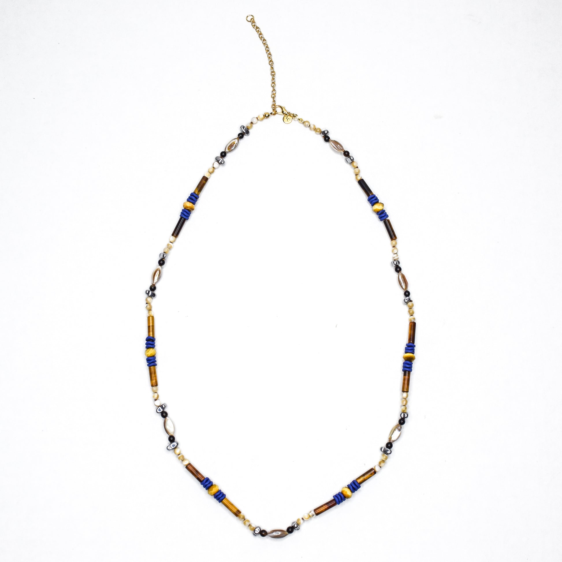 PIYA_SHELL_TIGERSEYE_HEMATITE_AGATENECKLACEBYAYITICHERIE