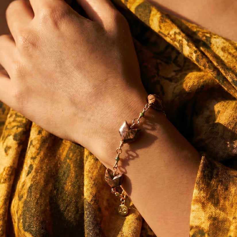 ROUDELINE_JASPER_HEMATITE BRACELET BY AYITI CHERIE