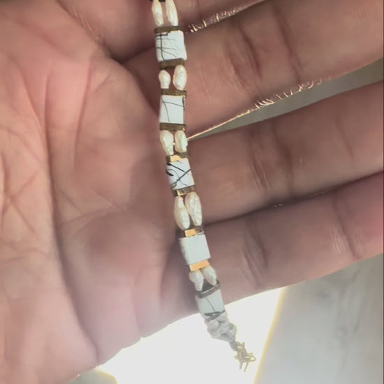 Ti Trezo Bracelet Design -  Tila beads with lustrous Freshwater pearls_Design3
