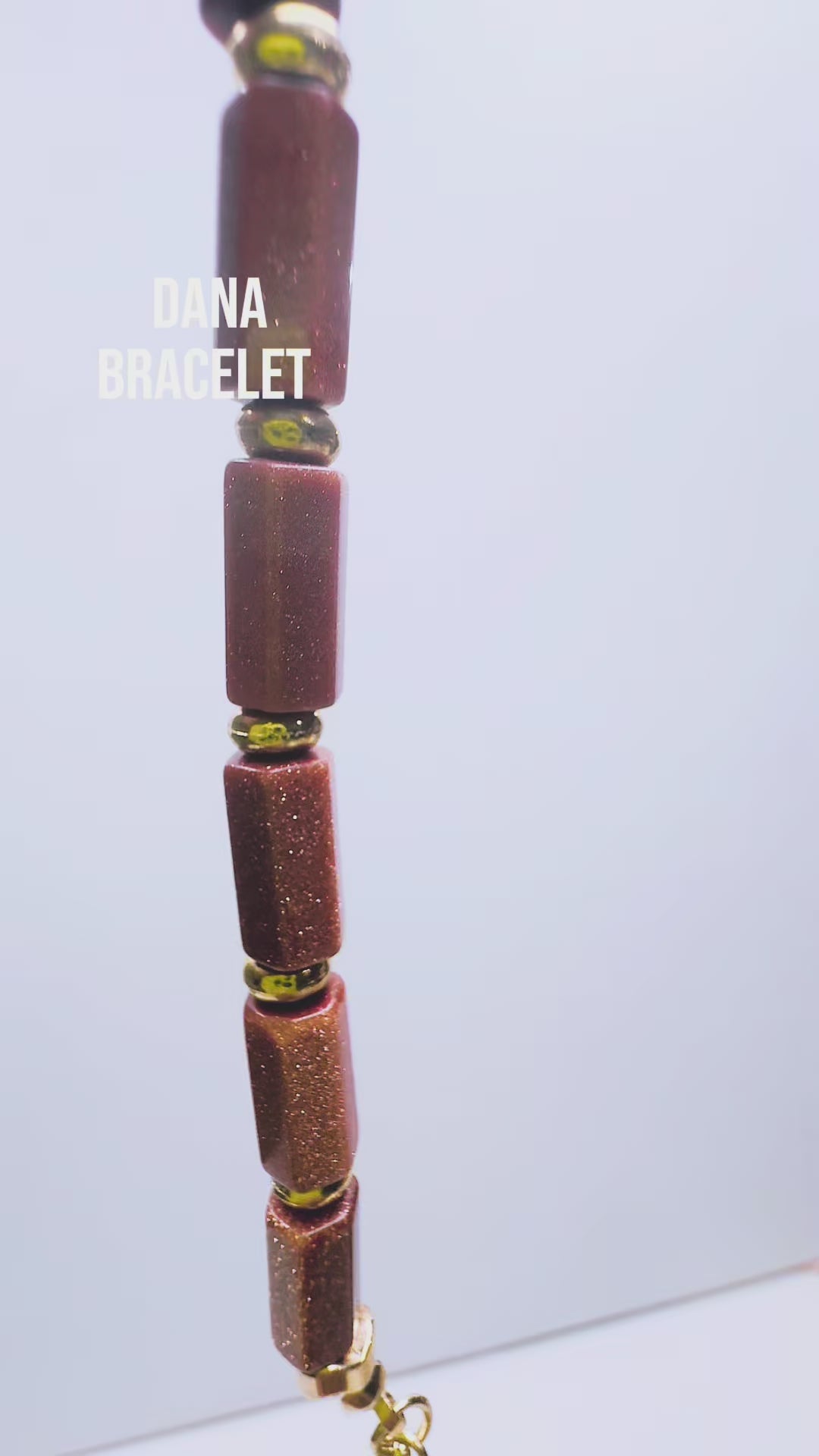 Handcrafted with goldstone & metal beads for elegant, refined style by Ayiti Chérie. Haitian-inspired, lifestyle brand