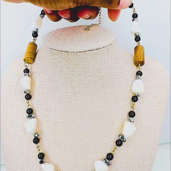 DYELA_SHELL_JASPER_GARNET_HEMATITE NECKLACE BY AYITI CHERIE-1
