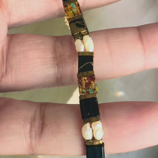 Ti Trezo Bracelet Design -  Tila beads with lustrous Freshwater pearls_Design