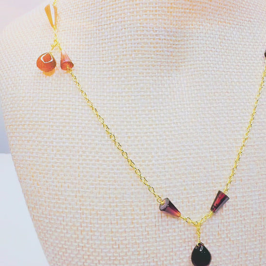 MARGALIE GARNET_GOLD NECKLACE BY AYITI CHERIE-6