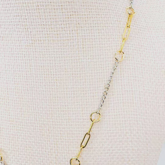 NADEGE MIXED METALS ECKLACEBY AYITI CHERIE